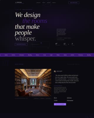 Education Facility Design Booking Website Template