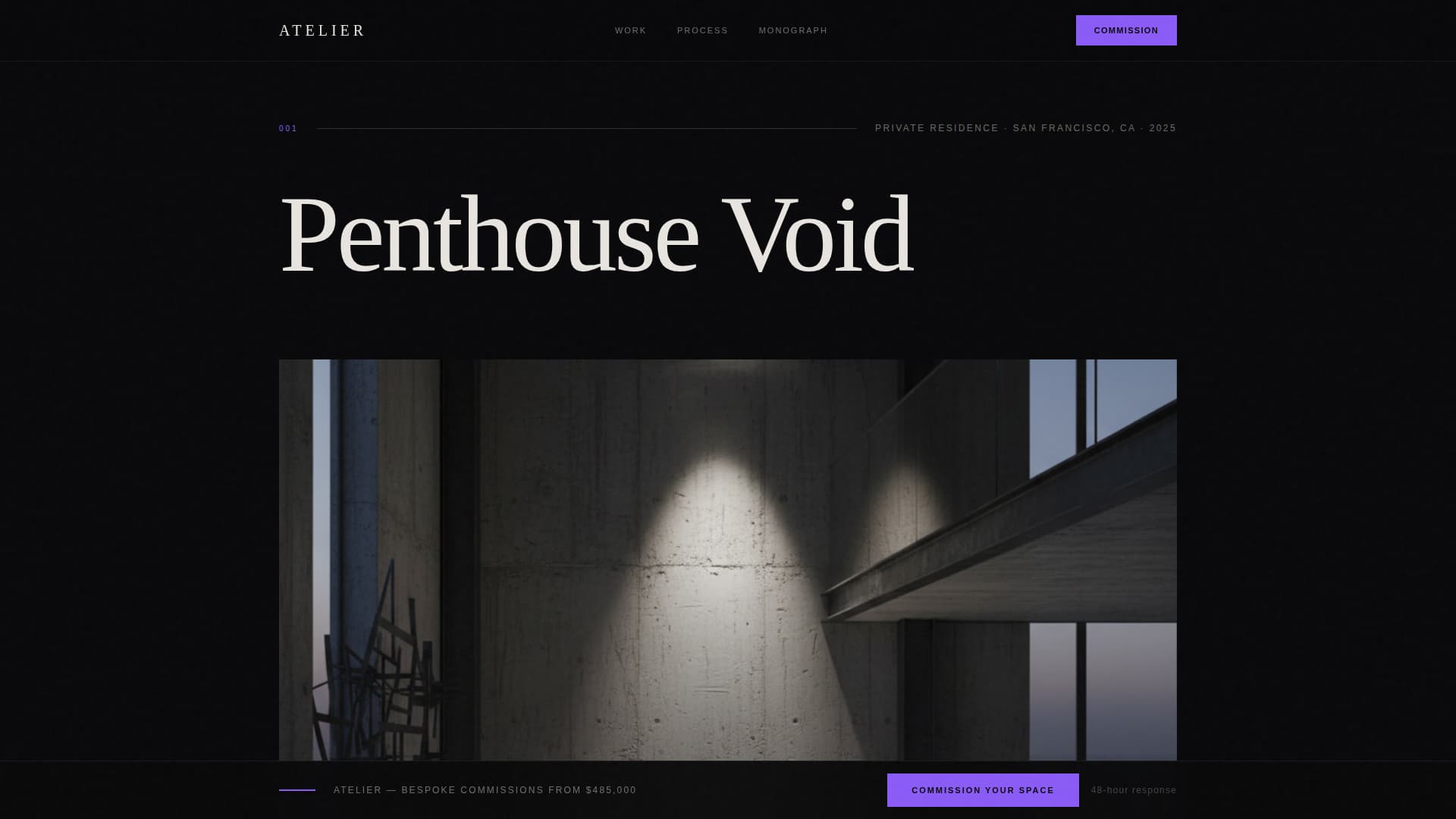 Interior Design Studio Professional Website Template