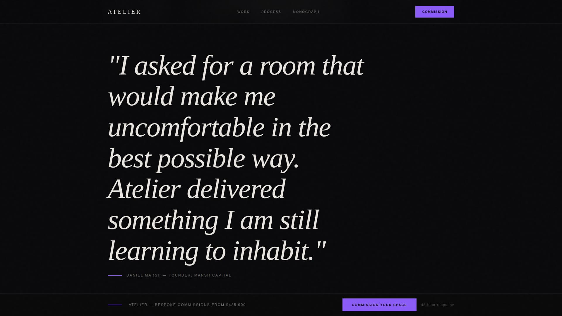 Interior Design Studio Professional Website Template