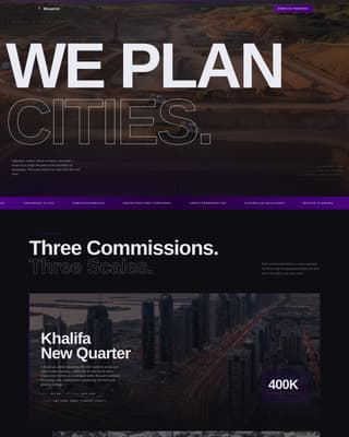 Urban Planning & Design Professional Website Template