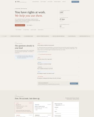 Hearth - Trusted Labor Landing Page Template