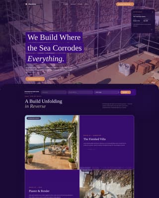 Mediterranean Architecture Professional Website Template