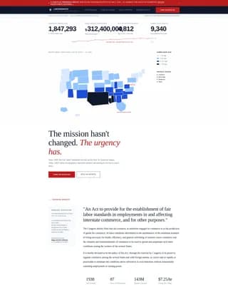 Labor & Employment Government Professional Website Template