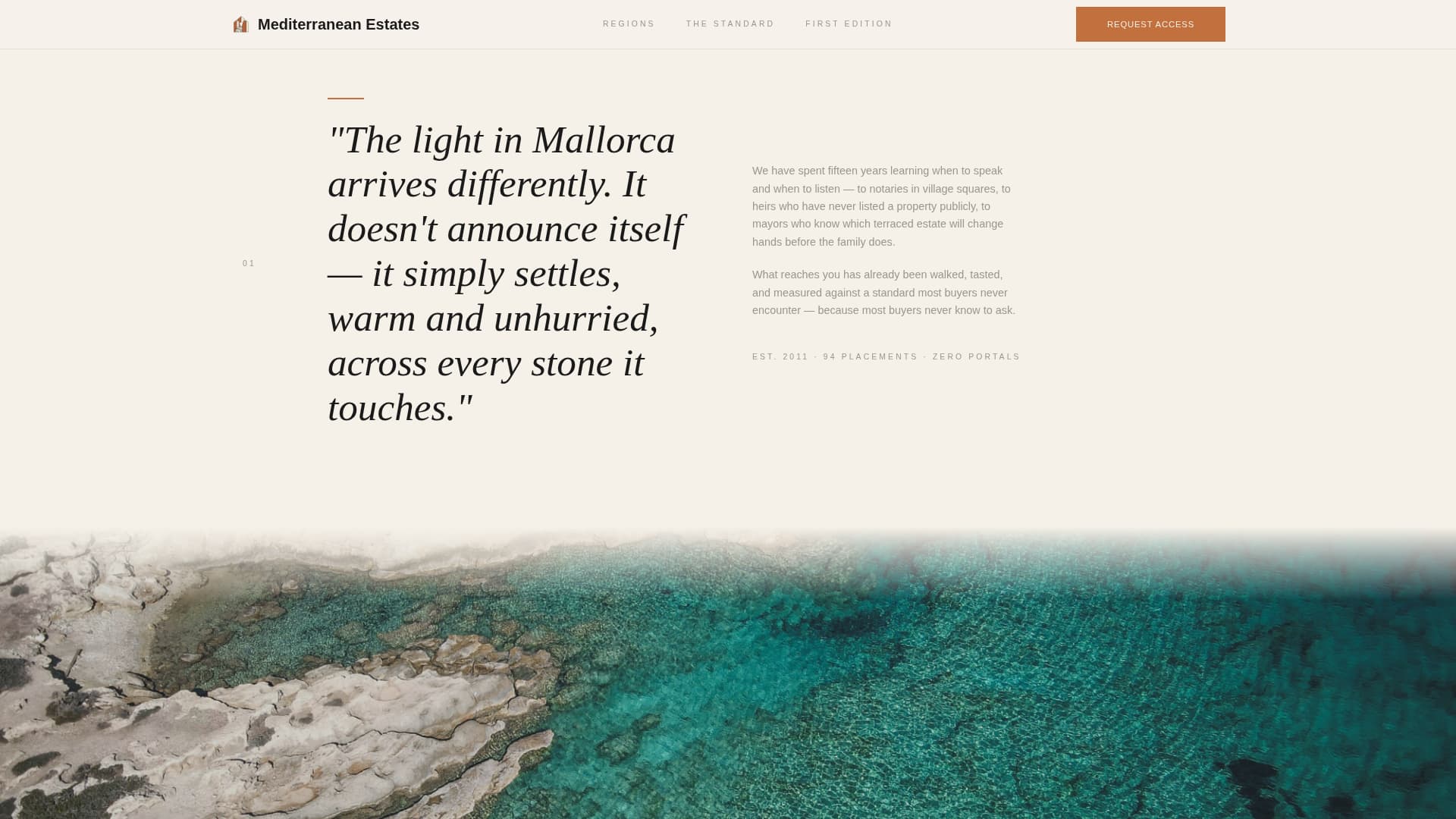 Mediterranean Architecture Pre-Launch Website Template