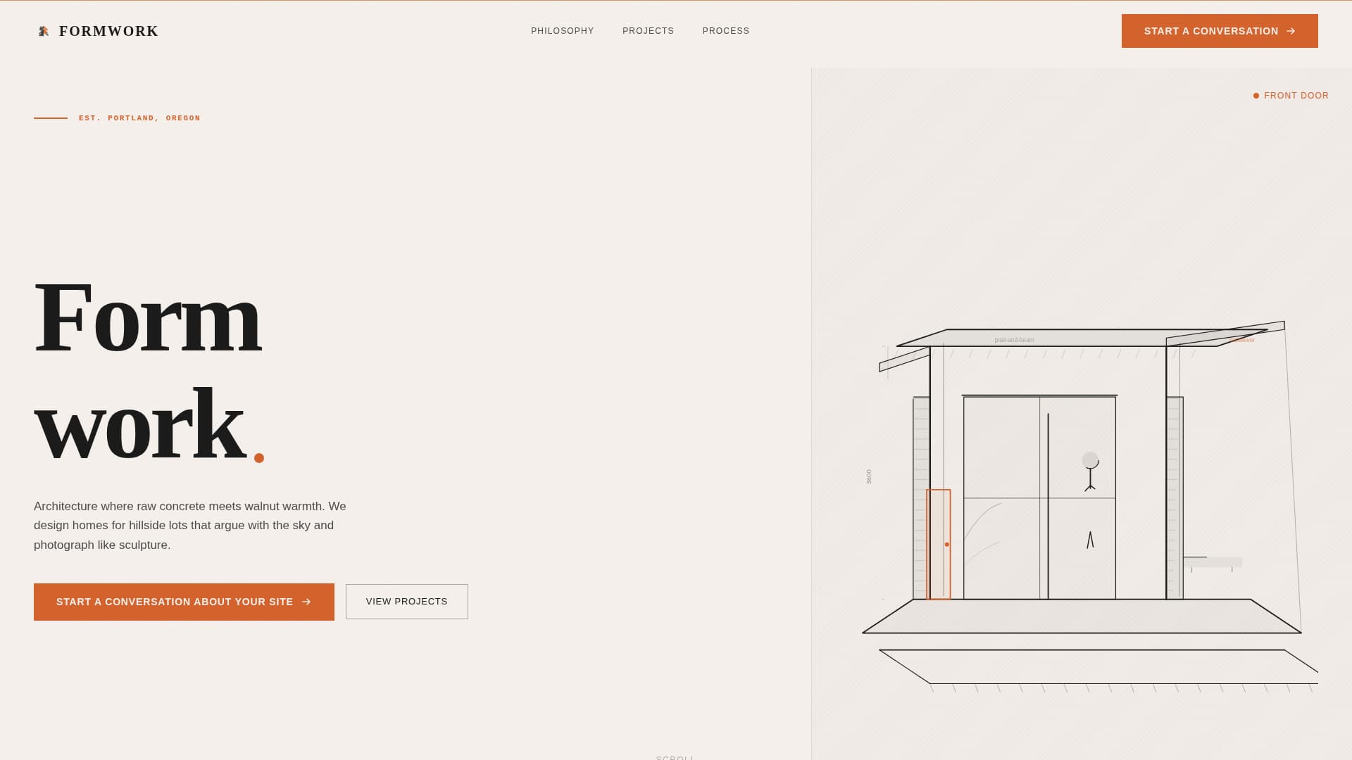 Mid-Century Modern Architecture Professional Website Template