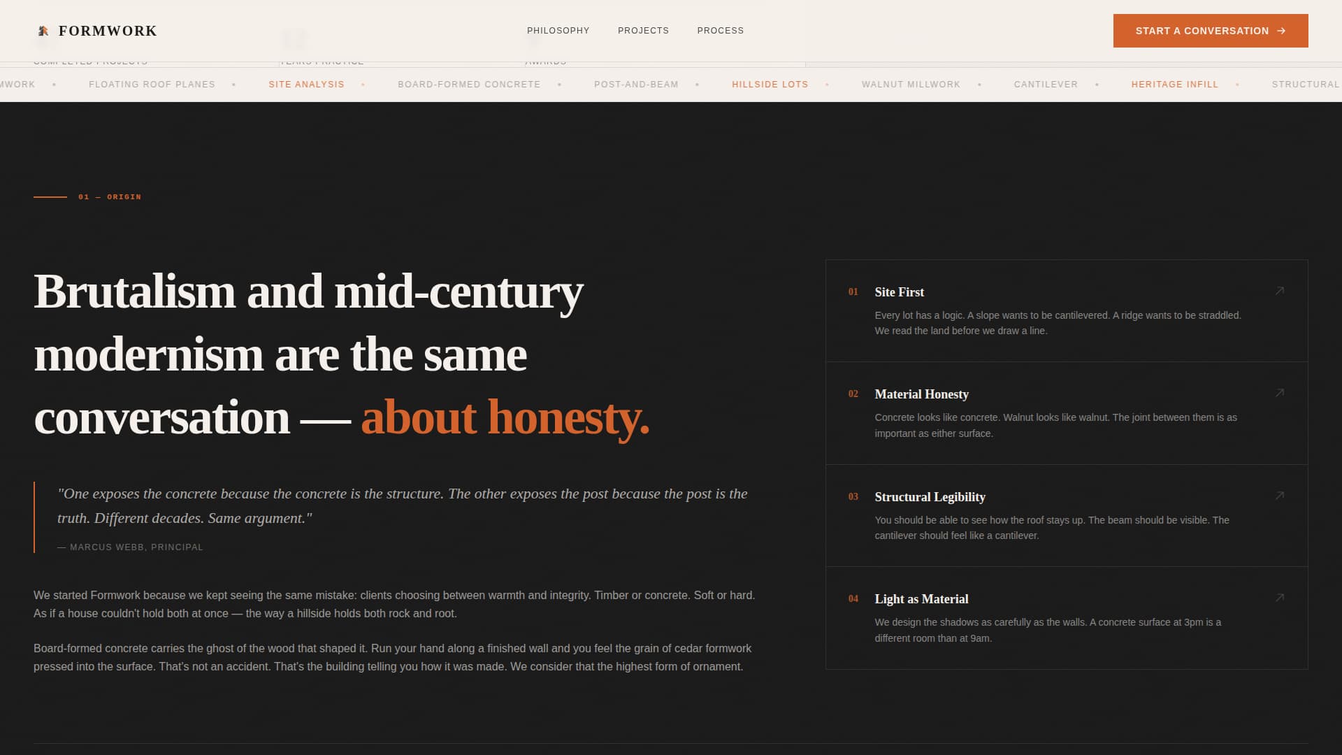 Mid-Century Modern Architecture Professional Website Template