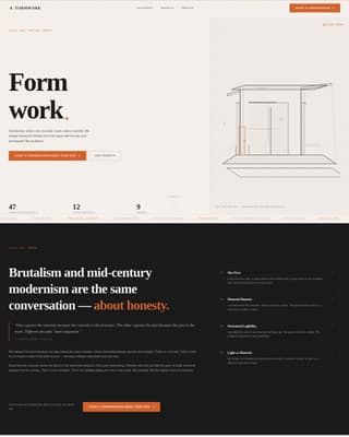Mid-Century Modern Architecture Professional Website Template