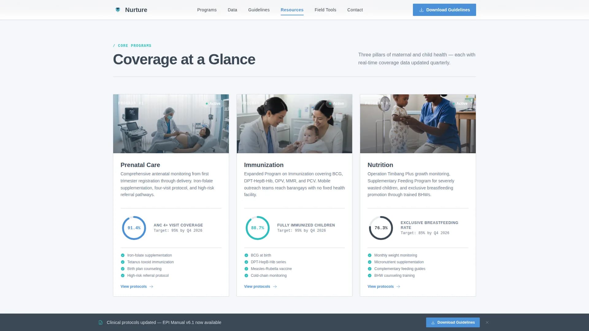 Public Health Department Specialist Professional Website Template