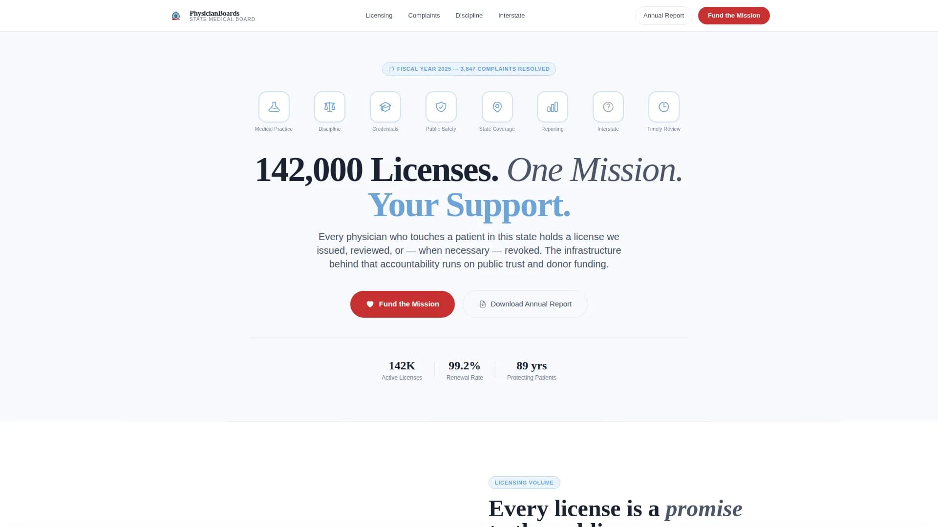 Regulatory & Licensing Professional Website Template