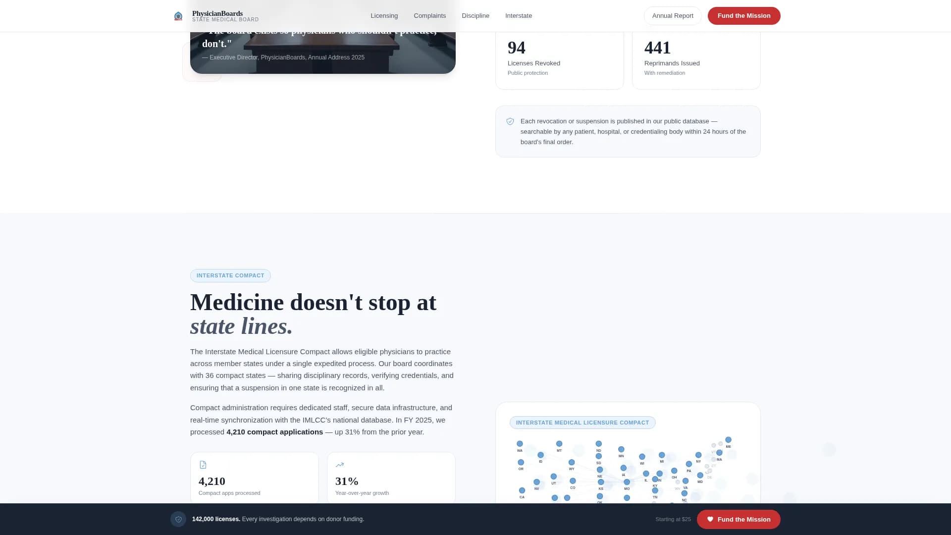Regulatory & Licensing Professional Website Template