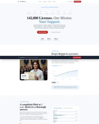 Regulatory & Licensing Professional Website Template