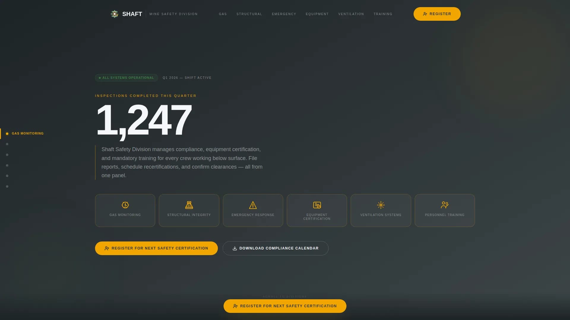 Land & Environmental Agency Booking Website Template