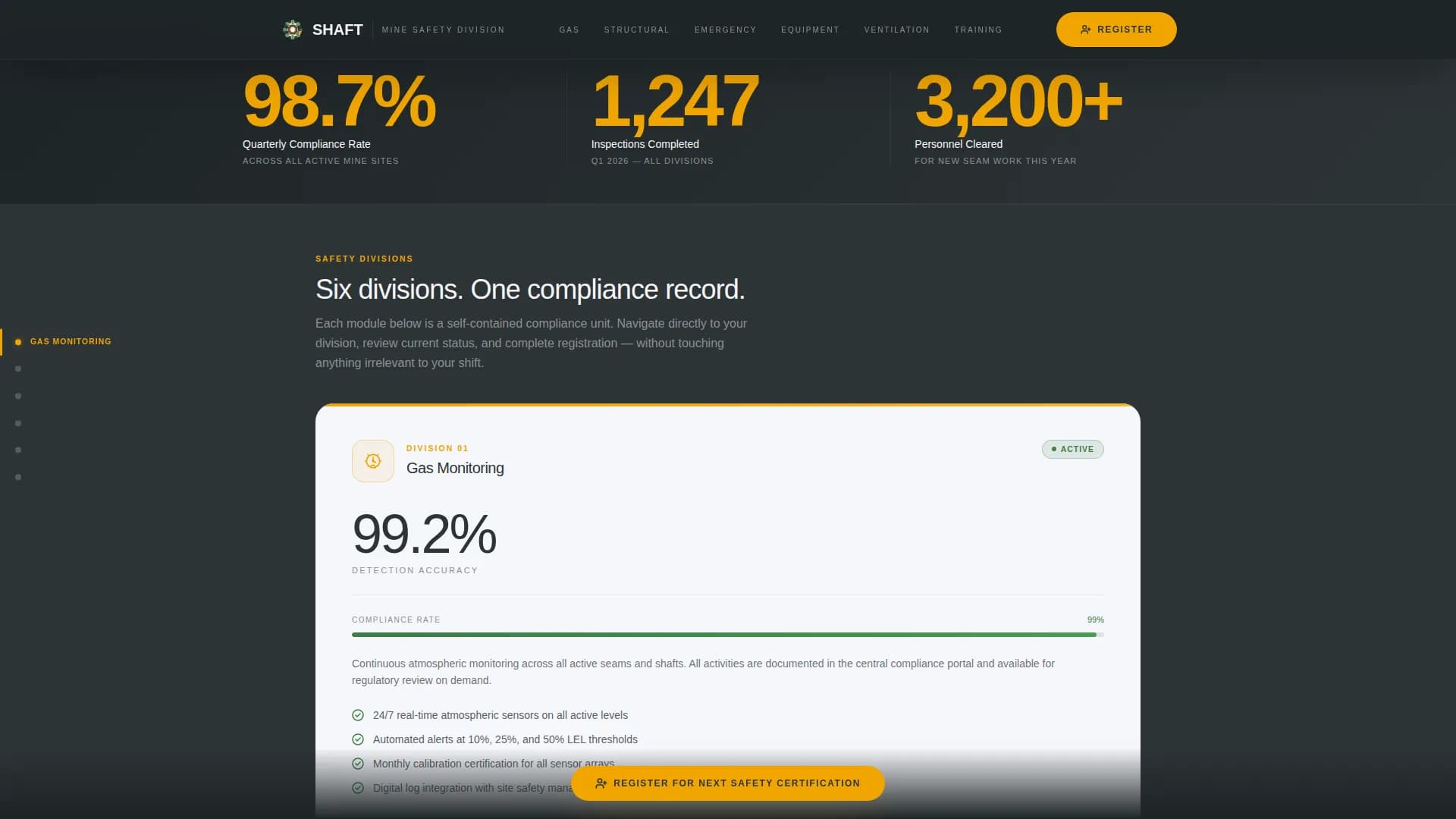 Land & Environmental Agency Booking Website Template