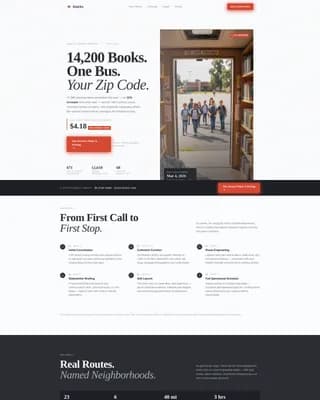 Public Library Pricing Website Template