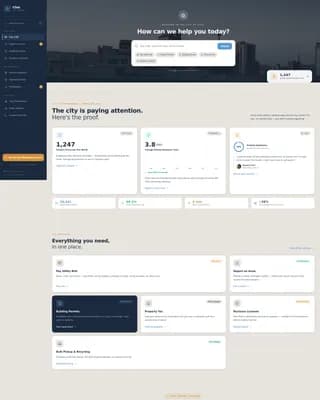 City & Municipal Professional Website Template
