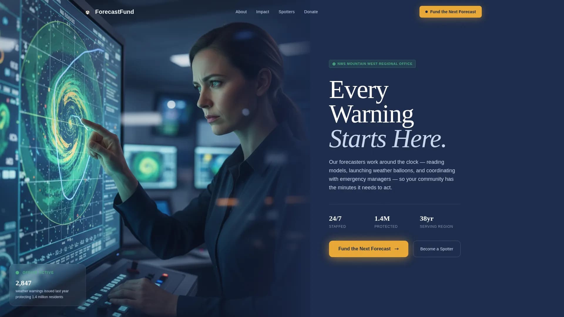 Alert — Disaster Relief Fundraising Landing Page Template