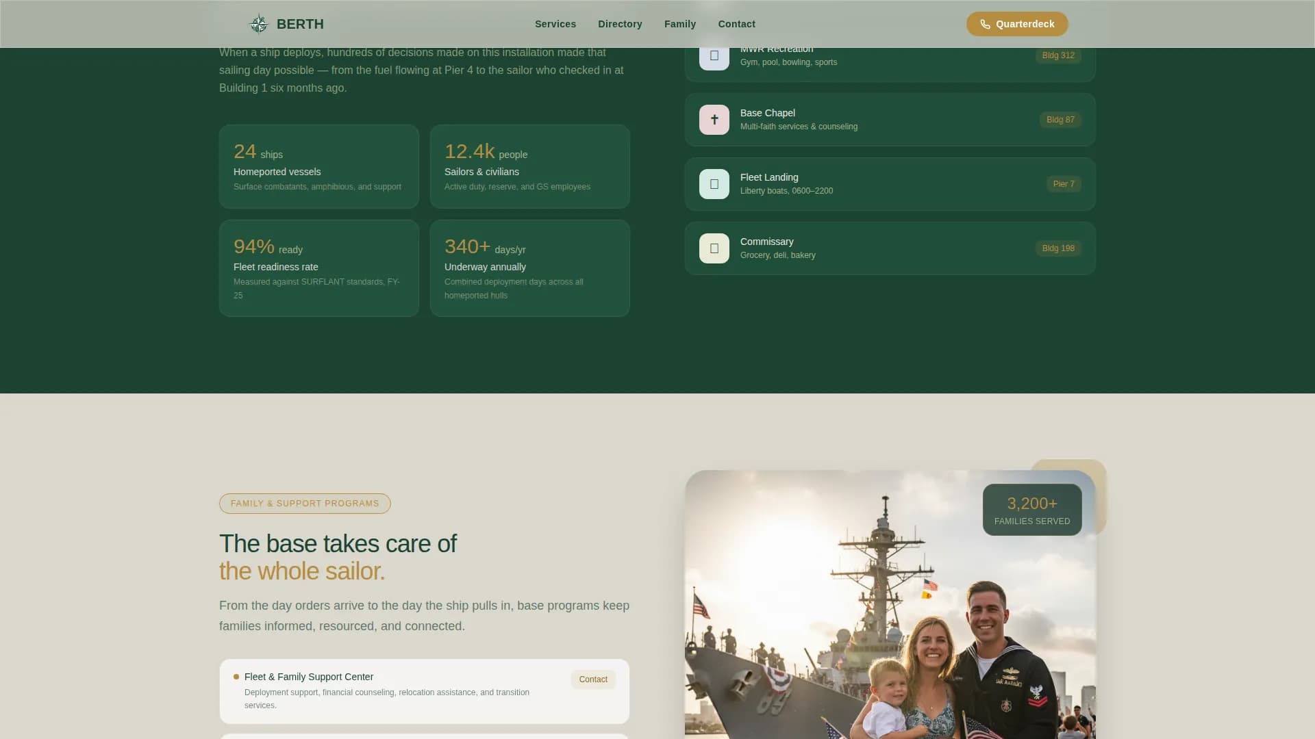 Military & Defense Directory Website Template