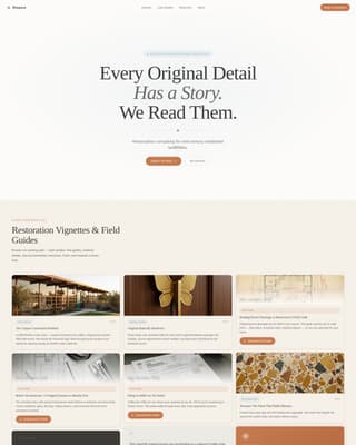 Mid-Century Modern Architecture Booking Website Template