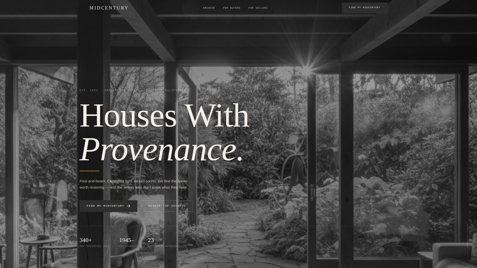 Mid-Century Modern Architecture Blog Website Template
