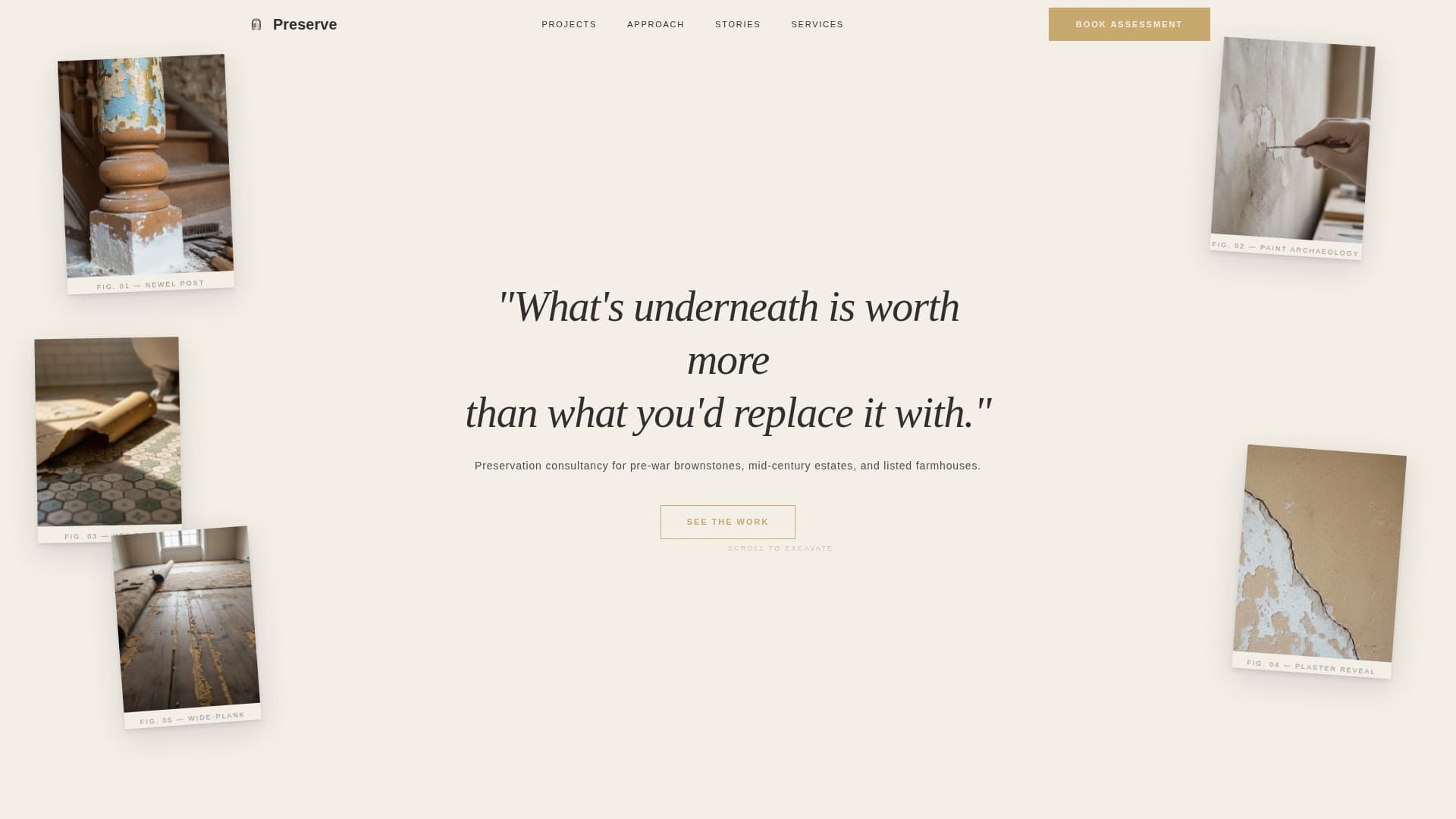 Minimalist Architecture Specialist Booking Website Template
