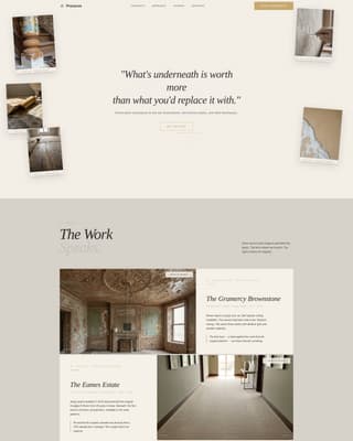 Minimalist Architecture Specialist Booking Website Template
