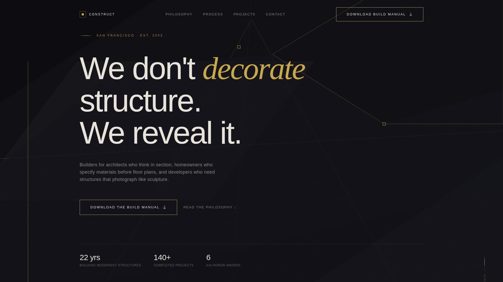 Modernist Architecture Specialist Professional Website Template