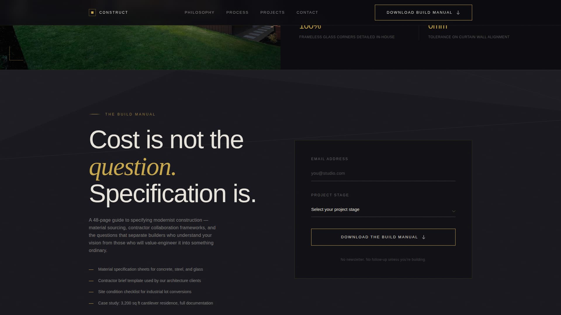 Modernist Architecture Specialist Professional Website Template