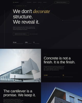 Modernist Architecture Specialist Professional Website Template
