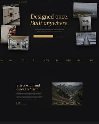Tiny & Alternative Architecture Portfolio Website Template