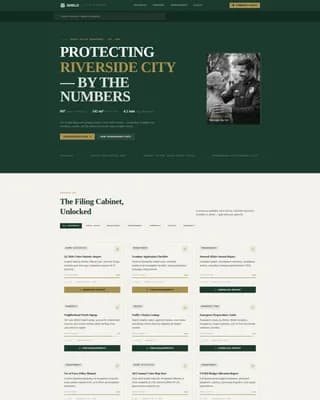 Shield — Public Safety Department Landing Page Template