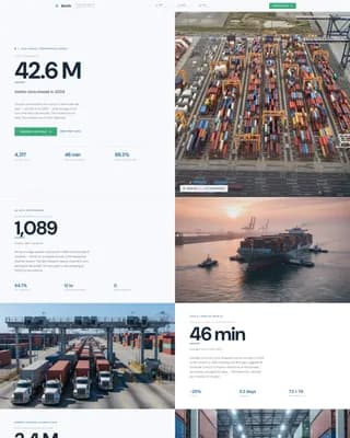 Berth — Advanced Port Management Landing Page Template