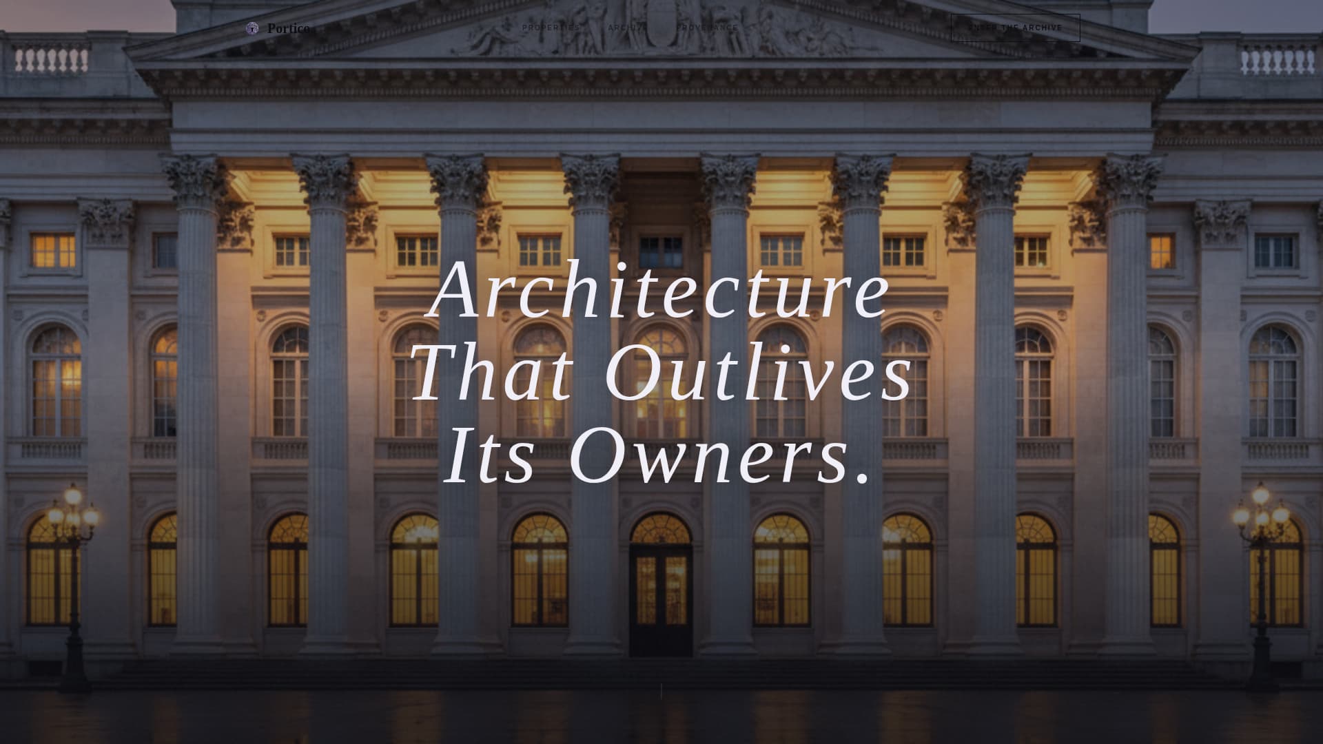 Neo-Classical Architecture Blog Website Template
