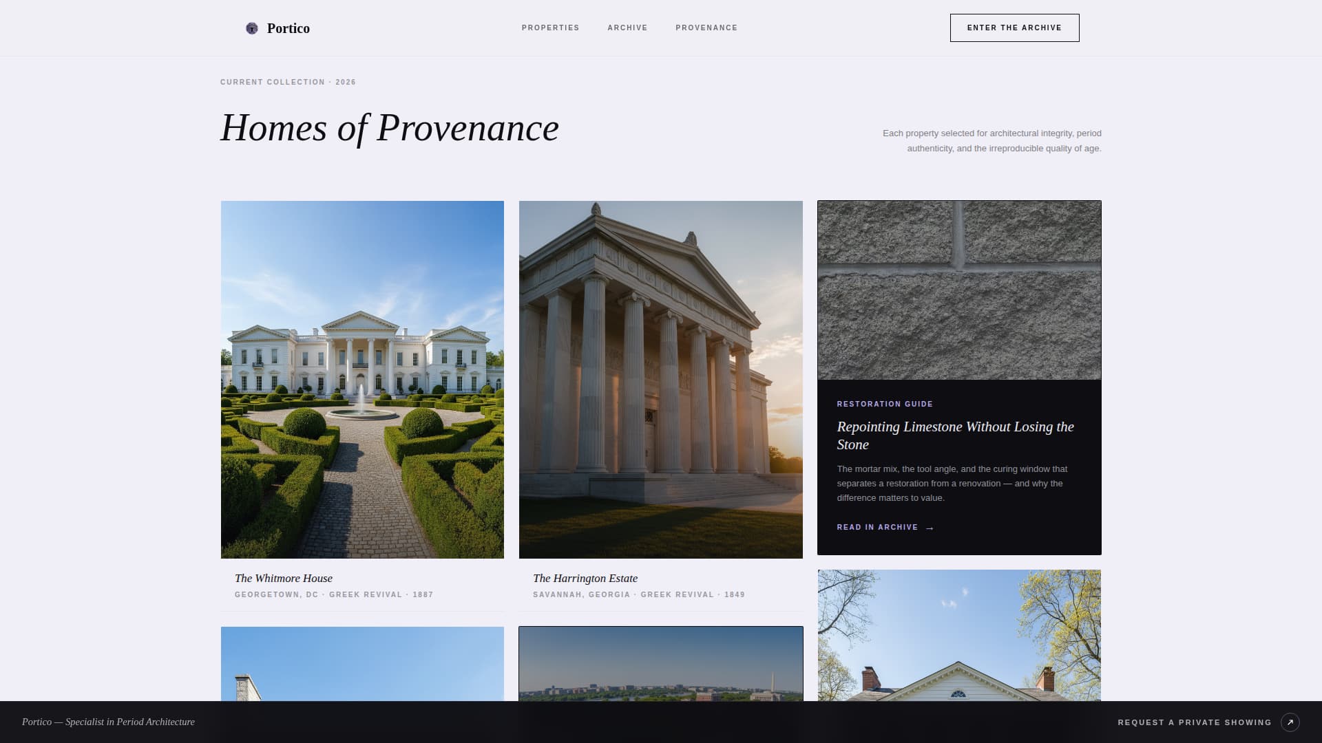 Neo-Classical Architecture Blog Website Template