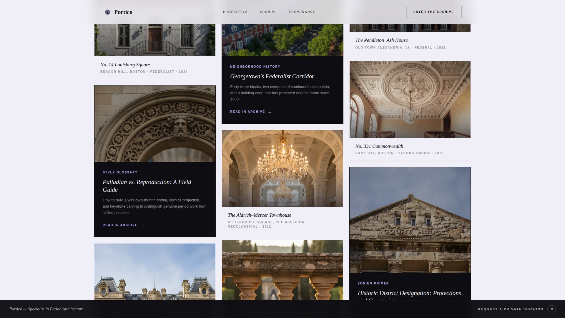 Neo-Classical Architecture Blog Website Template