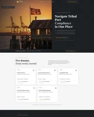 Clearance — Tribal Compliance Landing Page Template