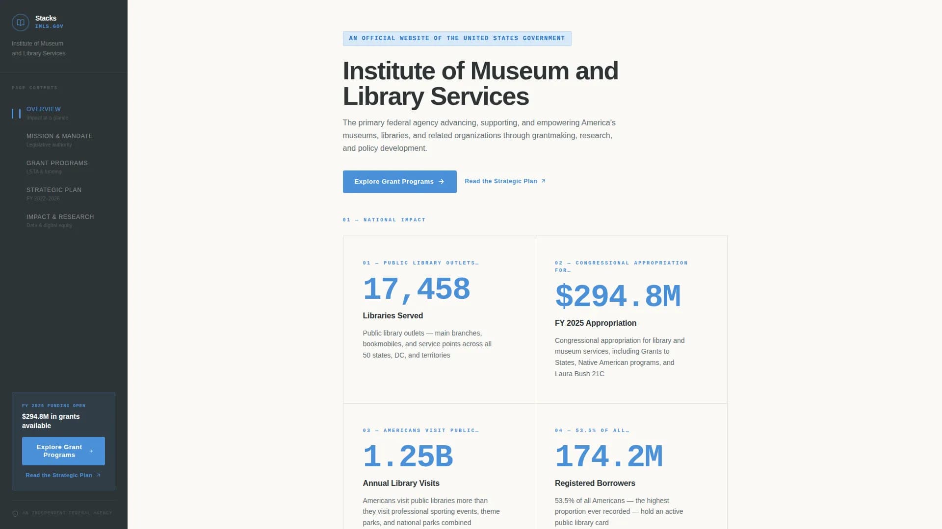 Stacks — Smart Library Navigation Landing Page Template