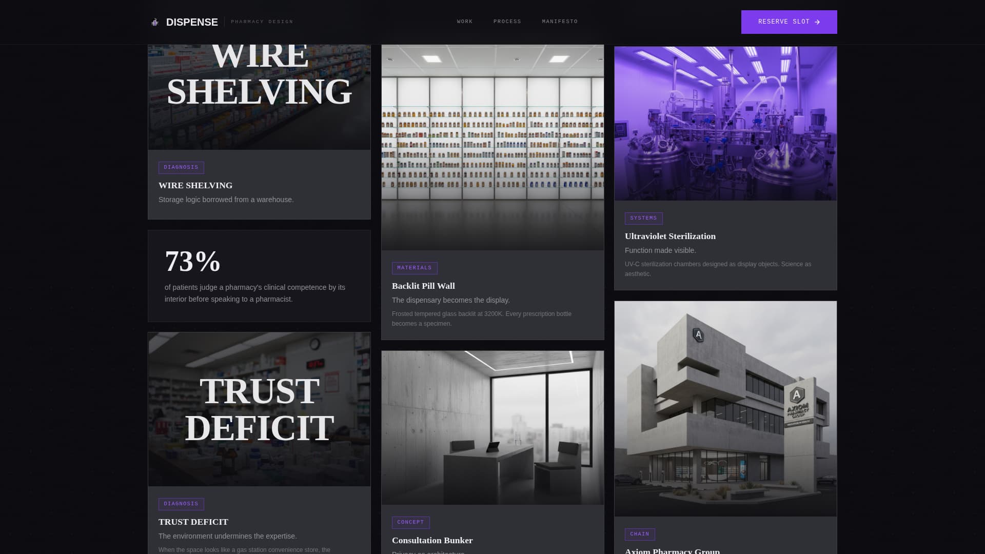 Retail & Commercial Space Design Booking Website Template