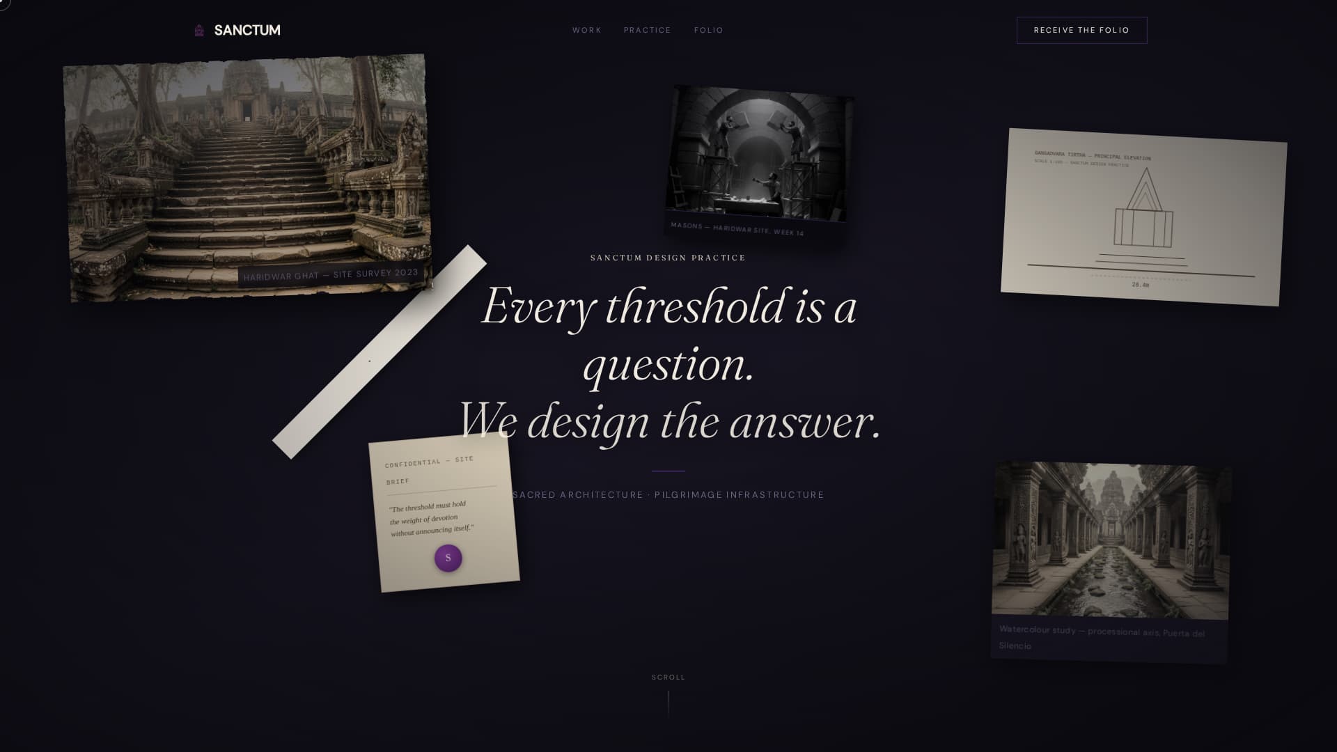Religious & Cultural Architecture Portfolio Website Template