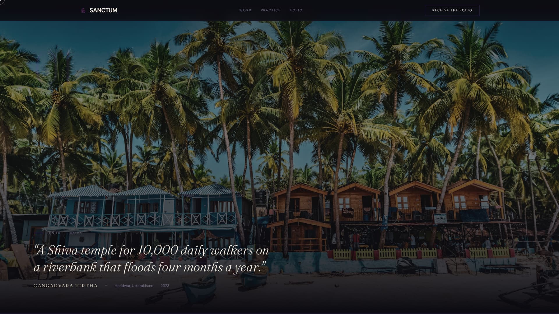 Religious & Cultural Architecture Portfolio Website Template