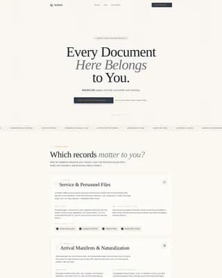 Public Records Government Professional Website Template