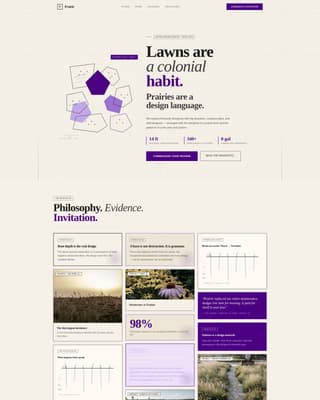 Prairie Style Architecture Pricing Website Template