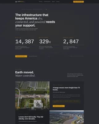 Levee — Strategic Infrastructure Funding Landing Page Template