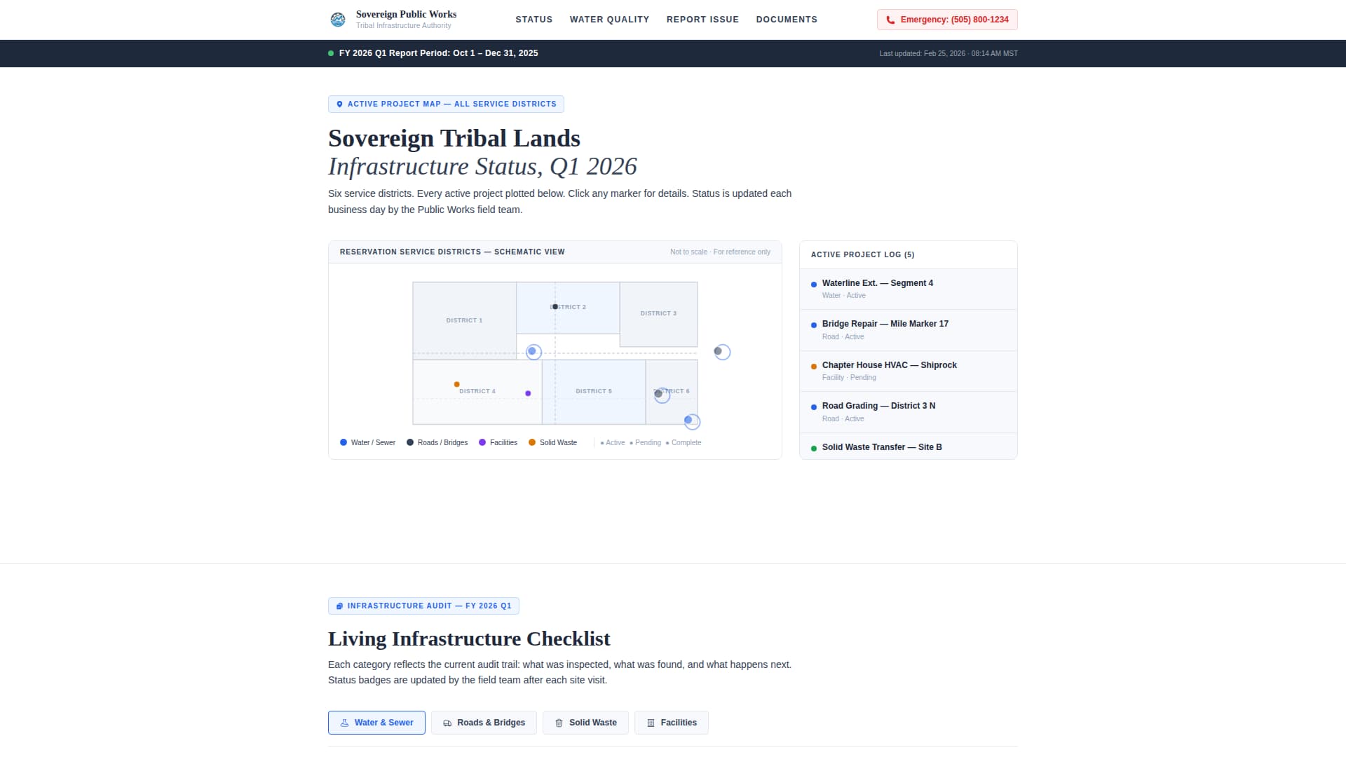 Public Works Government Professional Website Template