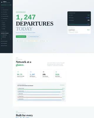 Railhead — Dynamic Transit Network Landing Page Template