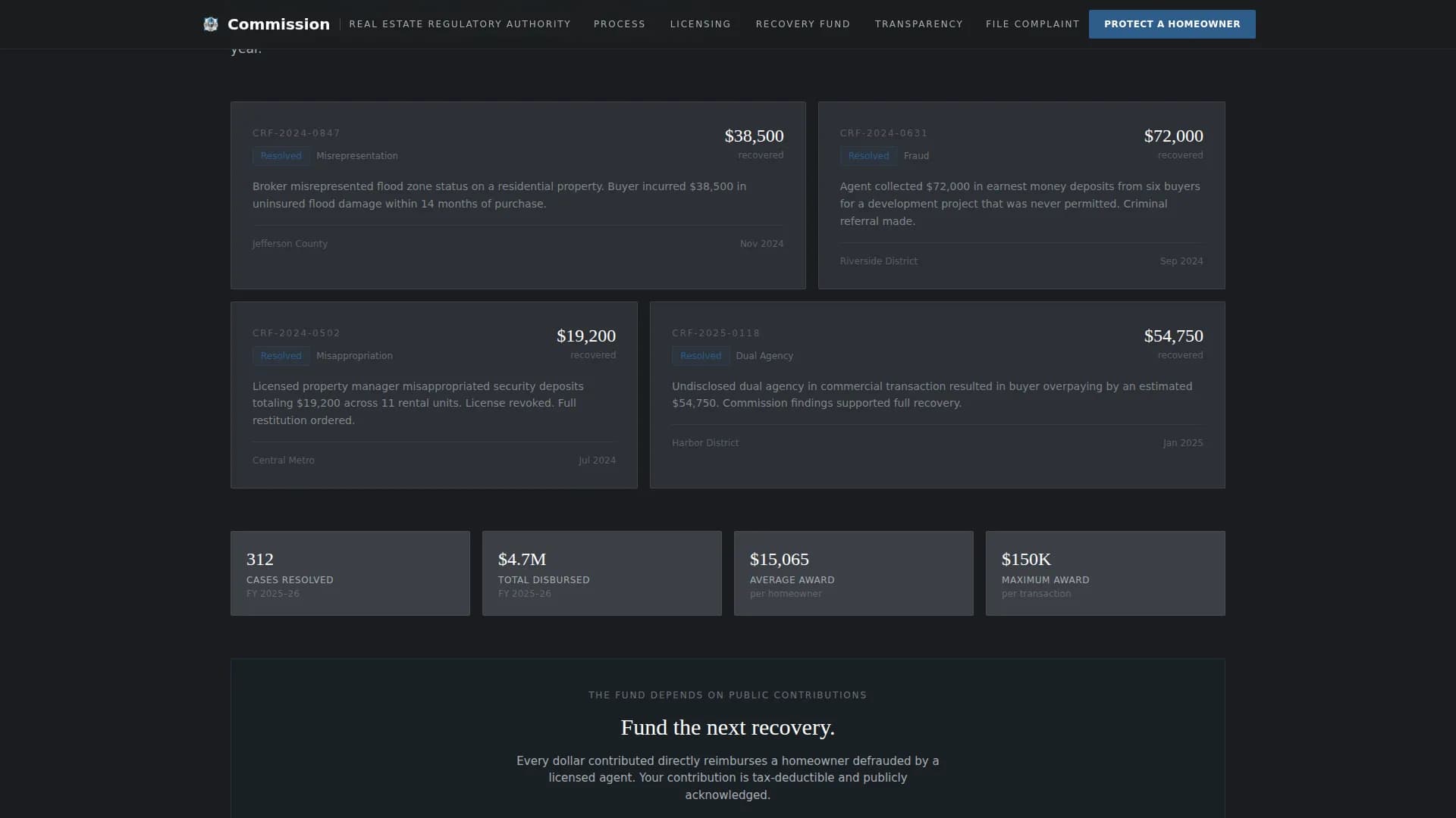 Regulatory & Licensing Professional Website Template