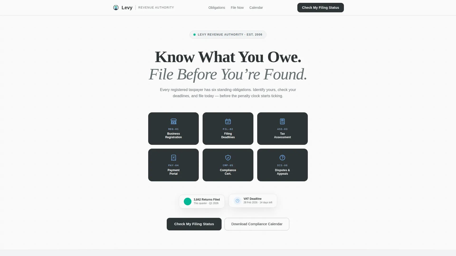 Government Agency & Department Specialist Privacy Policy Website Template