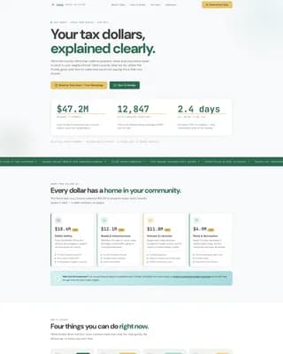 Levy — Transparent Tax Administration Landing Page Template