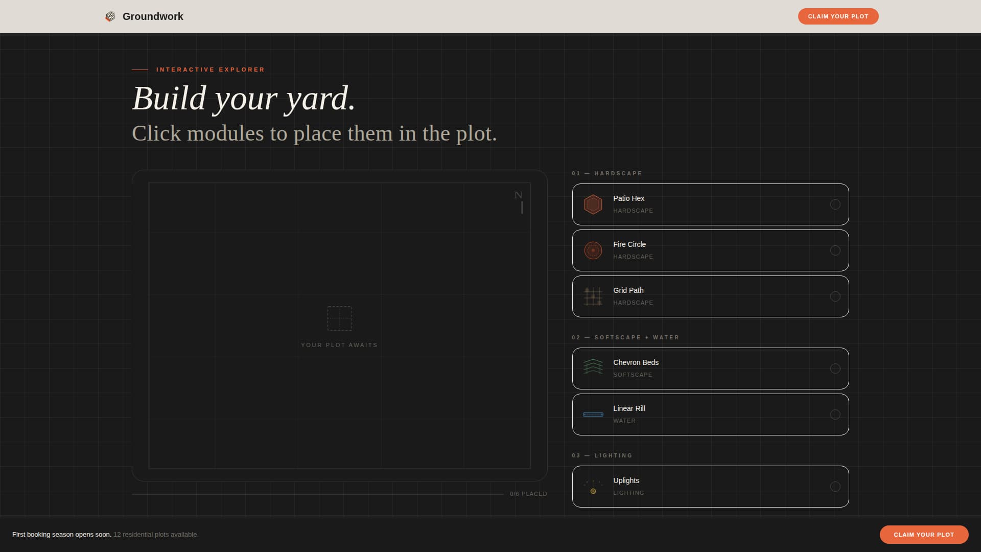 Landscape Architecture Booking Website Template