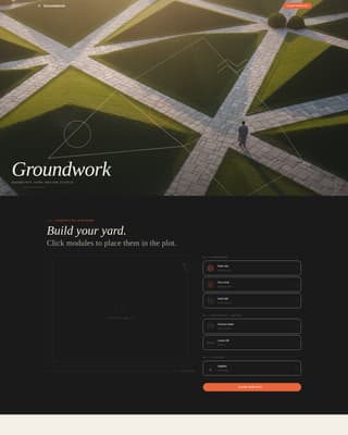 Landscape Architecture Booking Website Template