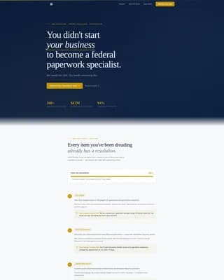 Comply - Federal Compliance SBA Consulting Landing Page Template
